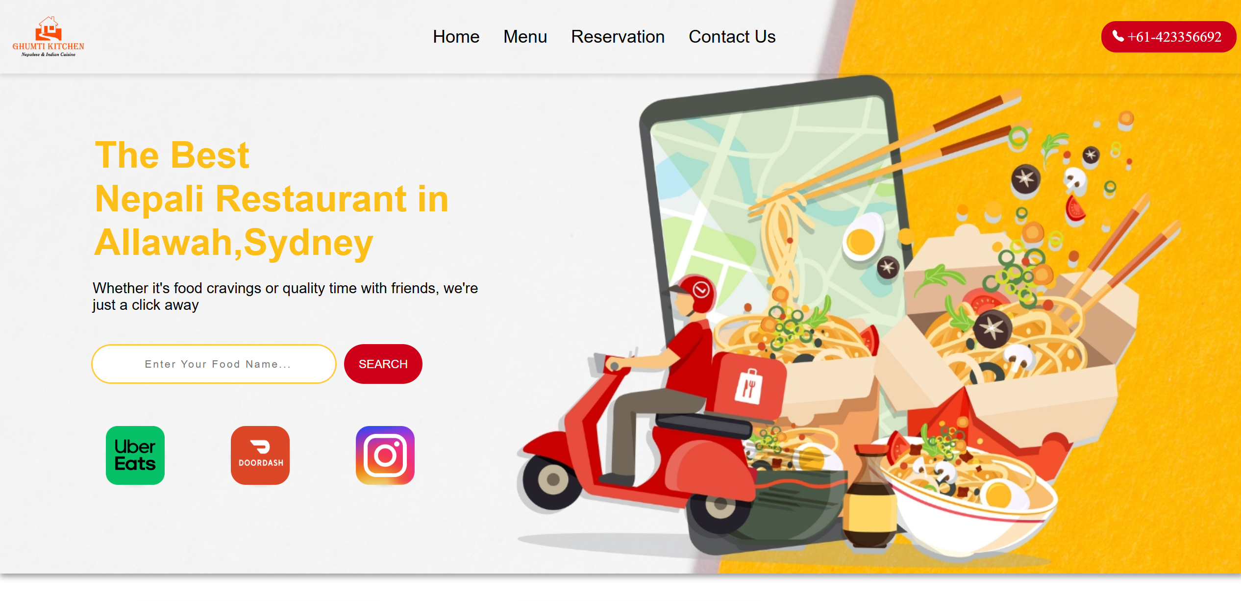 Restaurant Website image 1